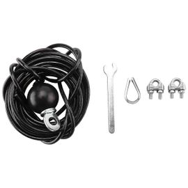 400cm Home Gym Fitness Lat Pulldown Cable Replacement, Longueur Réglable Pour Le Câble Du Système De Poulie Ma