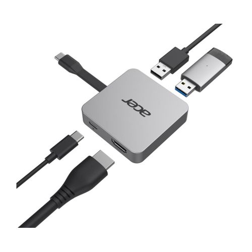 Acer 4-in-1 Type-C Portable Mini Dock - Station d'accueil - USB-C - HDMI