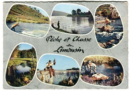 Carte Postale - Pêche Et Chasse En Limousin