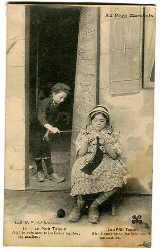 Carte Postale Ancienne - Au Pays Marchois - " 15 Le Petit Taquin "
