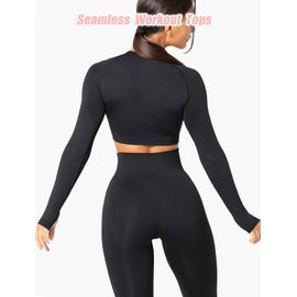 Haut De Sport À Manches Longues Pour Femme, Fitness, Gym, Yoga, Tenue