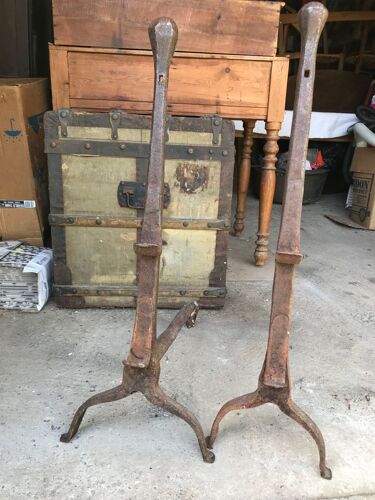 Paire De Chenets Anciens