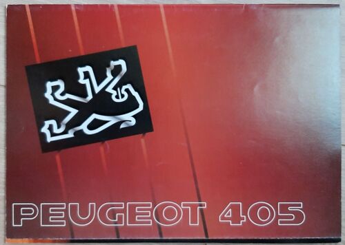 Fascicule Brochure Concessionnaire Peugeot 405 1990 (24 Pages)