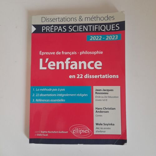L'enfance En 22 Dissertations - Ellipses