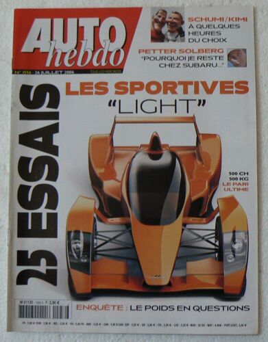 Auto Hebdo N° 1556 : 25 Essais Les Sportives Light
