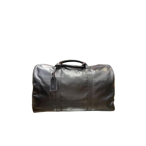 Sac Voyage Cuir Noir - Hexagona