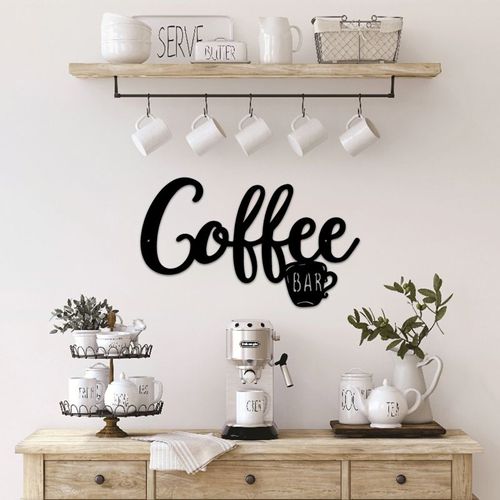 Signe De Café En Métal, Tasse De Thé, Panneau De Bar, Décoration Murale Suspendue, Mot De Café, Lettre, Pour Café, Ferme, Cuisine, Décor Mural
