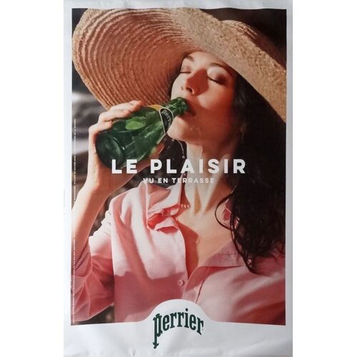 Affiche Publicitaire Roulée Perrier (Le Plaisir) 120x175 Cm