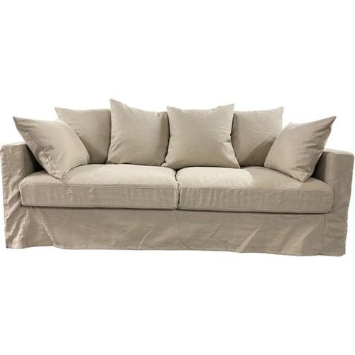 Salon Tissu Boheme 4 Places 197cm - Coloris Taupe