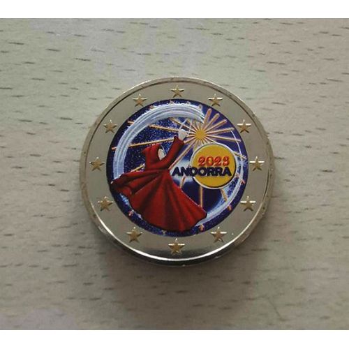 Andorre 2023 - Solstice Ete - 2 Euros Commemorative Couleur Colored Color