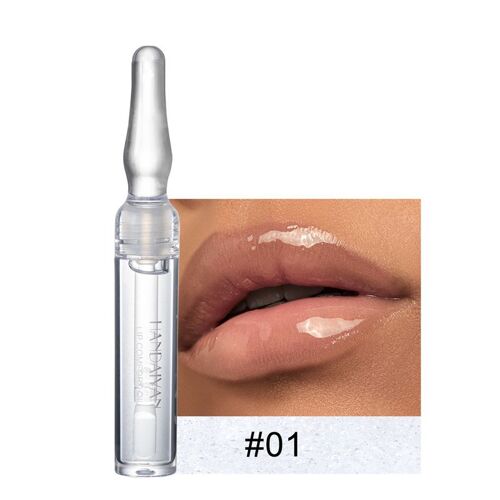 brillant à lèvres en verre transparent créatif, hydratant et durable, huile pour les lèvres, maquillage Nude, maquillage naturel