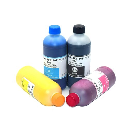 Encre Pigmentée Étanche, 500ml, Pour Imprimante Hp 970 970xl 971 Officejet Pro X451dn X451dw X476dn X476dw X551dn X576dw