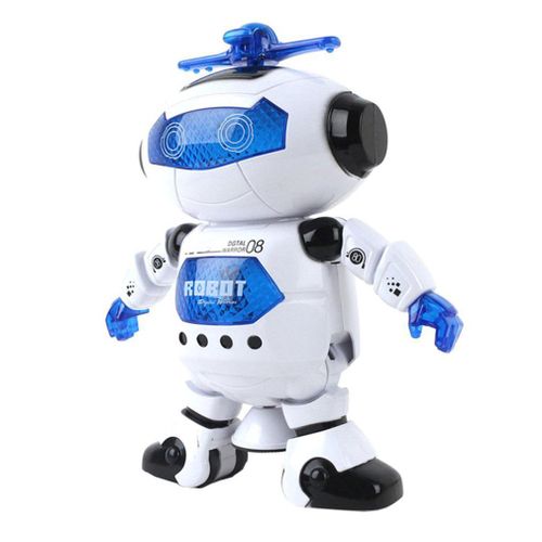 Robot De Danse Intelligent Rotatif À 360 Degrés, Musique, Lumière Led Électronique, Marche, Jouets Amusants Pour Enfants, Cadeau D'Anniversaire