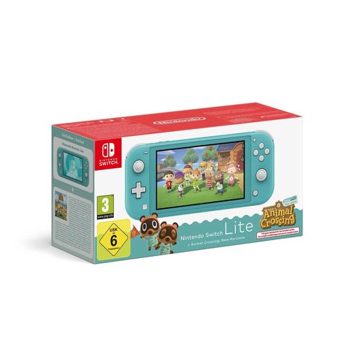 Console Switch Lite Turquoise Animal Crossing New Horizons NINTENDO