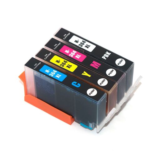Cartouche d'encre pour appareil photo HP, Compatible avec HP364, HP364XL, 7510, 5510, 5515, 6510, B010a, B109a, B109d, B109f, B110a, B110C, B110e, B209a