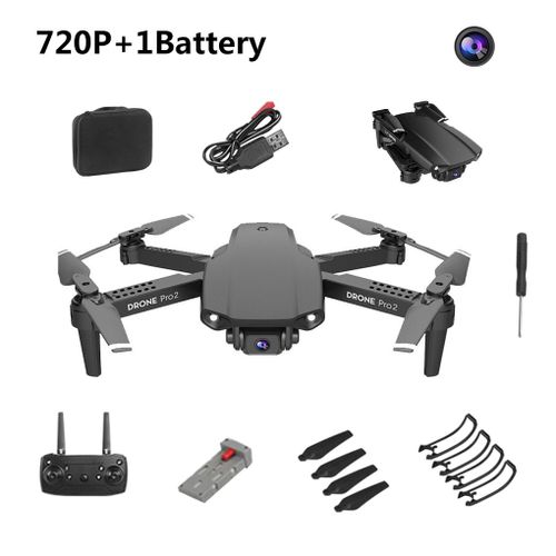 Mini Drone Rc E99 Pro2 4k 1080p 720p, Double Caméra, Wifi Fpv, Photographie Aérienne, Hélicoptère Pliable, Quadcopter, Jouets-Générique