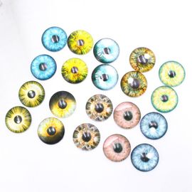 Yeux De Poupée En Verre, 20 Pièces/10 Paires, Bricolage D'Animaux, Boules Pour Les Yeux De Dinosaure, Accessoires, Fabrication De Bijoux Faits À La Main, 8mm/12mm/18mm
