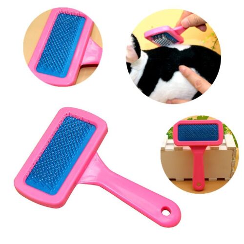Peigne De Toilettage Pour Animaux Domestiques, Fournitures De Bain, Lapin, Chien, Cochon Néerlandais, Brosse De Nettoyage À Sec