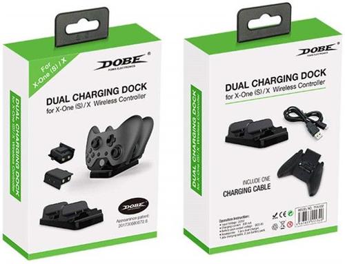 2pcs Batteries Rechargeables Chargeur Contrôleur Double Station D'accueil Universelle Pour Xbox One Rechargeable Battery Stander (Black)