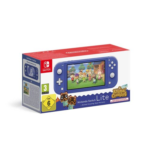 Console Switch Lite Bleue Animal Crossing New Horizons NINTENDO