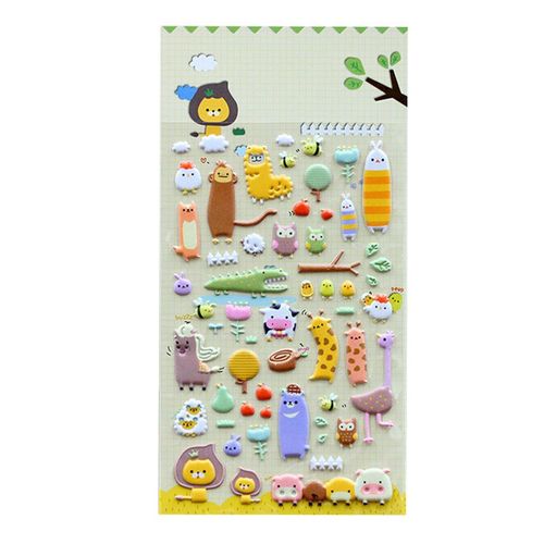 Autocollants Décoratifs Pour Cadeaux De Mariage, Artisanat Décoratif, Bulle Adhésive Kawaii Pour Journal Intime, Photo D'Animaux, Gâteaux Biscuits