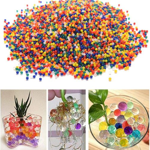 Lot De Perles D'Eau De Sol En Cristal, 2000 Pièces, En Forme De Perle, Culture De Boue, Boules De Gelée Magique, Décoration De Mariage, De Maison, Hydrogel