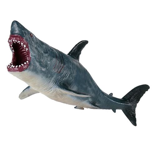Figurine Requin Modèle Plus Réaliste 13 '', Pour Fenêtre De Salle De Bain, Toppers De Gâteaux Chauds
