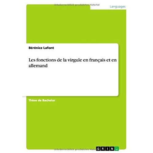 Les Fonctions De La Virgule En Français Et En Allemand