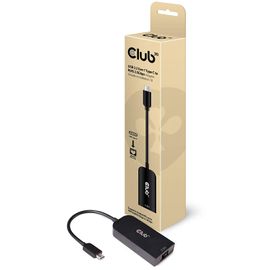 Club 3D Adaptateur USB 3.2 Type C vers 2, 5 Gigabit Ethernet St./BU Noir CAC-1520