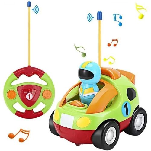 Vert - Voiture Radiocommandé - ZGEER - Course Jouet pour Bébé et Enfants - Musique et Lumières - Vert