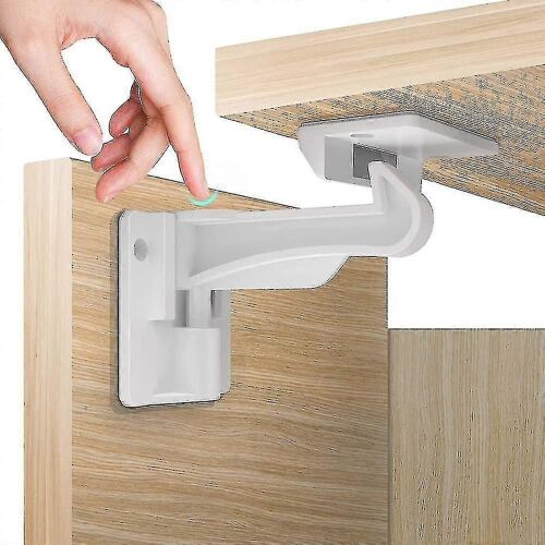 10pcs Baby Child Proof Cabinet Locks Sécurité Facile Installer Pas De Perçage Ou De Clés 10 Pack