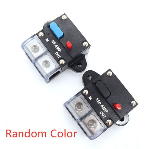 Disjoncteur 50 300a À Réinitialisation Automatique, 1 Pièce, Support De Fusible, Onduleur, Boîte De Commutation D'alimentation Pour Voiture, Audio, Accessoires Universels Automobiles