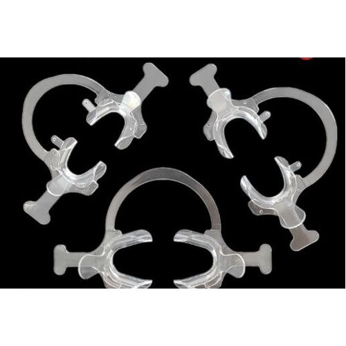 Ouvre Bouche Orthodontique En Plastique, Rétracteur De Joues Transparent Avec Poignée, Rétracteur De Joues Et De Lèvres En Forme De C, 1 Pièce