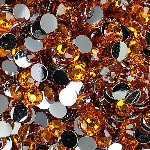 Colle À Dos Plat En Résine Topaze De Bonne Qualité 2mm   6mm, Strass Non Correcteurs Pour Nail Art/Vêtement/Décoration