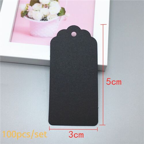 Étiquettes cadeaux Kraft à bords festonnés, papier vierge pour emballage de mariage, étiquette de prix, à suspendre, accessoires de décoration pour la maison, DIY bricolage, 100 pièces
