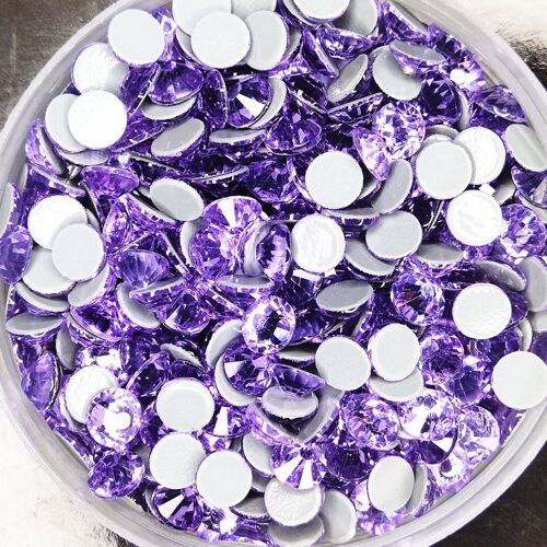 Strass Correcteurs Violet Cristal De Qualité Supérieure, Verre Super Brillant, Fer À Repasser Sur Cristal, Pour Vêtement En Tissu