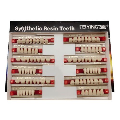 Fausses Dents En Résine, Polymère Synthétique De Couleur A2, Modèle Dentaire, Outil De Soins Blancs, 3 Boîtes/84 Pièces 
