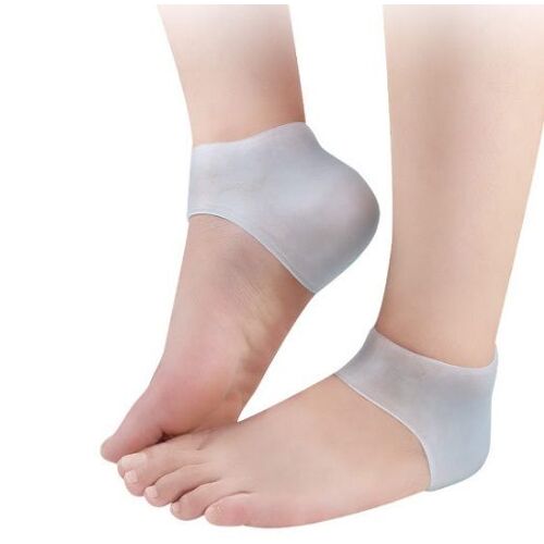 Chaussettes De Protection Transparentes En Silicone, Gel Hydratant, Pour Talons Craquelés, Pour La Peau Des Pieds