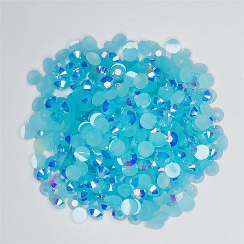 Aigue Marine Légère De Bonne Qualité, Résine Ab, Perles À Dos Plat 2mm   6mm, Strass Non Correcteurs Pour Nail Art/Vêtement/Décoration