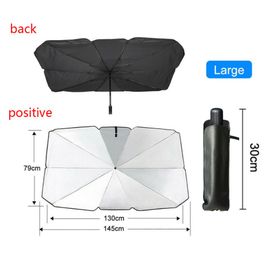 Pare-Soleil Universel De Voiture, Couverture De Parapluie, Tente, Bouclier Pliable, Porte-Parapluie, Pare-Soleil Pour Fenêtre Avant De Voiture, Protection Uv, Dropshi