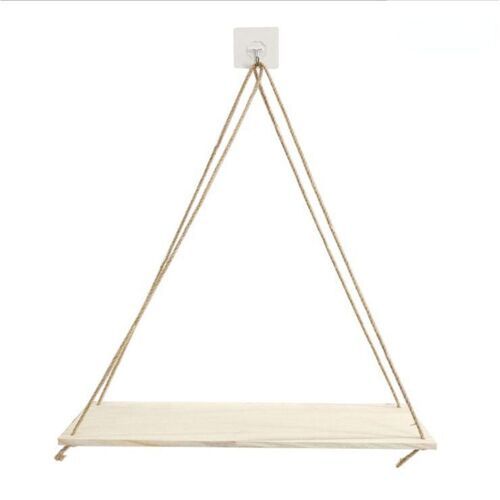 Étagère murale flottante suspendue avec corde en bois, décoration nordique pour la maison, Design moderne et Simple, Pot de fleurs, plateau