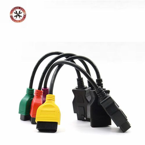 Câble Adaptateur Multiecuscan / Fiatecuscan Pour Fiat Ecu, Connecteur Obd2, Câble De Diagnostic, 4 Pièces
