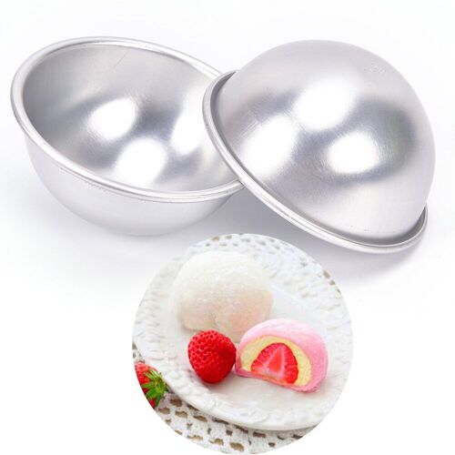 Moule À Boule Bombe De Bain En Alumminium 4.5cm, Multifonction, Cuisson De Gâteaux, Pâtisserie, Moule 3d En Forme De Boule, Bougie, Outil De Bricolage