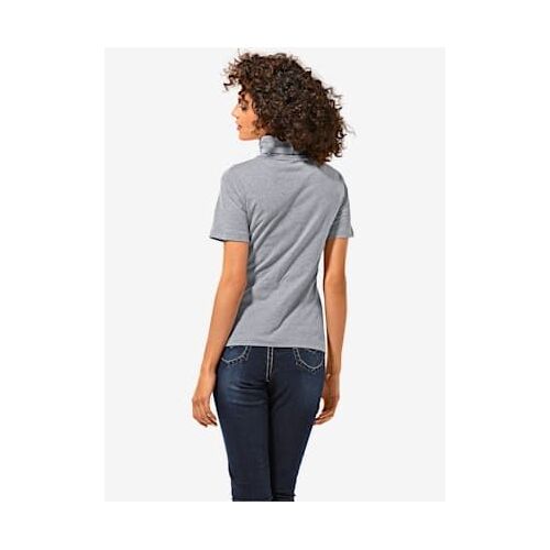 T-Shirt À Col Roulé Basique Facile À Associer Avec Joli Col Roulé - Linea Tesini - Gris-Chiné