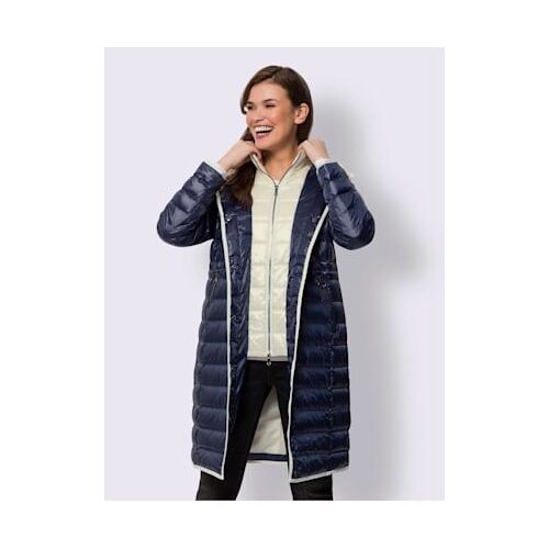 Manteau Matelassé Superbe Qualité Légèrement Brillante - Best Connection - Marine