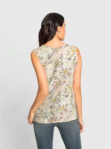 Débardeur Pure Coton Pima - - Couleur Ivoire Imprimé