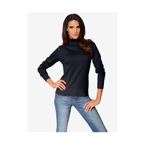 Pull À Col Roulé Superbe Basique Facile À Associer - Linea Tesini - Marine