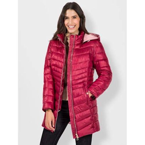 Doudoune Capuche Amovible - - Framboise