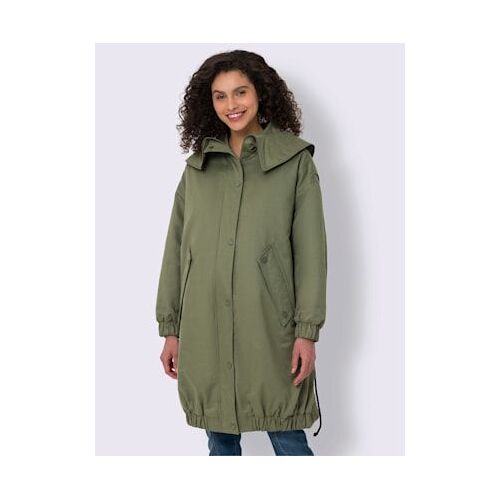 Manteau D'hiver Capuche Intégrée Au Col - Linea Tesini - Kaki