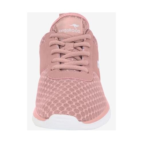 Baskets Textile Tissé De Qualité Et Matière Synthétique Rose